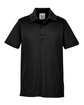 Team 365 Youth Zone Performance Polo BLACK OFFront