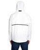 Team 365 Adult Conquest Jacket with Mesh Lining WHITE ModelBack