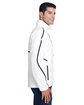 Team 365 Adult Conquest Jacket with Mesh Lining WHITE ModelSide