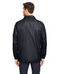 Team 365 Adult Zone Protect Coaches Jacket BLACK ModelBack