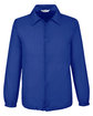 Team 365 Adult Zone Protect Coaches Jacket SPORT ROYAL OFFront