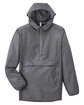 Team 365 Adult Zone Protect Packable Anorak Jacket SPORT GRAPHITE FlatFront