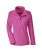 Team 365 Ladies' Leader Soft Shell Jacket SP CHARITY PINK OFFront
