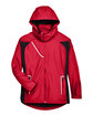 Team 365 Ladies' Dominator Waterproof Jacket SPORT RED FlatFront