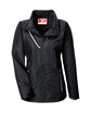 Team 365 Ladies' Dominator Waterproof Jacket BLACK OFFront