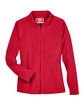 Team 365 Ladies' Campus Microfleece Jacket SPORT RED FlatFront