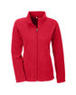 Team 365 Ladies' Campus Microfleece Jacket SPORT RED OFFront