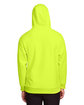 Team 365 Men's Zone HydroSport™ Heavyweight Full-Zip Hooded Sweatshirt SAFETY YELLOW ModelBack