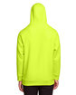 Team 365 Adult Zone HydroSport™ Heavyweight Pullover Hooded Sweatshirt SAFETY YELLOW ModelBack