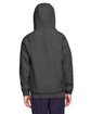 Team 365 Youth Zone HydroSport™ Heavyweight Pullover Hooded Sweatshirt DARK GREY HEATHR ModelBack