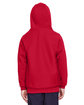 Team 365 Youth Zone HydroSport™ Heavyweight Pullover Hooded Sweatshirt SPORT RED ModelBack