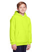 Team 365 Youth Zone HydroSport™ Heavyweight Pullover Hooded Sweatshirt SAFETY YELLOW ModelQrt
