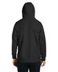 Team 365 Unisex Zone HydroSport™  Heavyweight Quarter-Zip Hooded Sweatshirt BLACK ModelBack