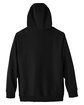 Team 365 Unisex Zone HydroSport™  Heavyweight Quarter-Zip Hooded Sweatshirt BLACK FlatBack