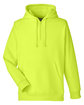 Team 365 Unisex Zone HydroSport™  Heavyweight Quarter-Zip Hooded Sweatshirt SAFETY YELLOW OFFront