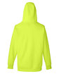 Team 365 Unisex Zone HydroSport™  Heavyweight Quarter-Zip Hooded Sweatshirt SAFETY YELLOW OFBack