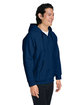 Team 365 Unisex Zone HydroSport™  Heavyweight Quarter-Zip Hooded Sweatshirt SPORT DARK NAVY ModelQrt